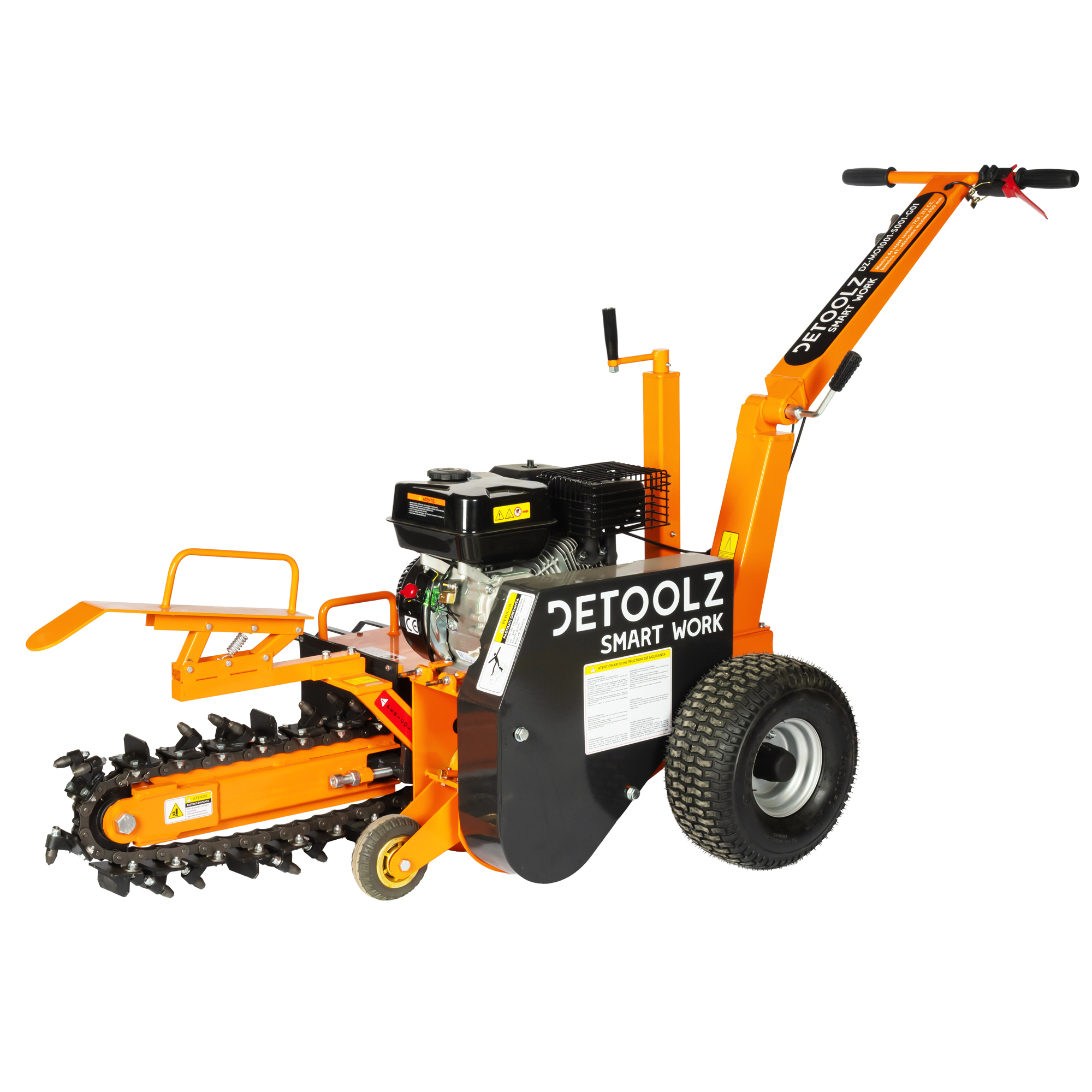 Masina de sapat santuri, Detoolz, 7 CP, 212 CC, benzina 4T, adancime maxima 450 mm